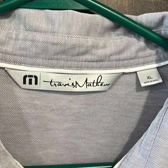 Travis Mathew Gray Short Sleeve Polo Shirt XL - Picture 2 of 7